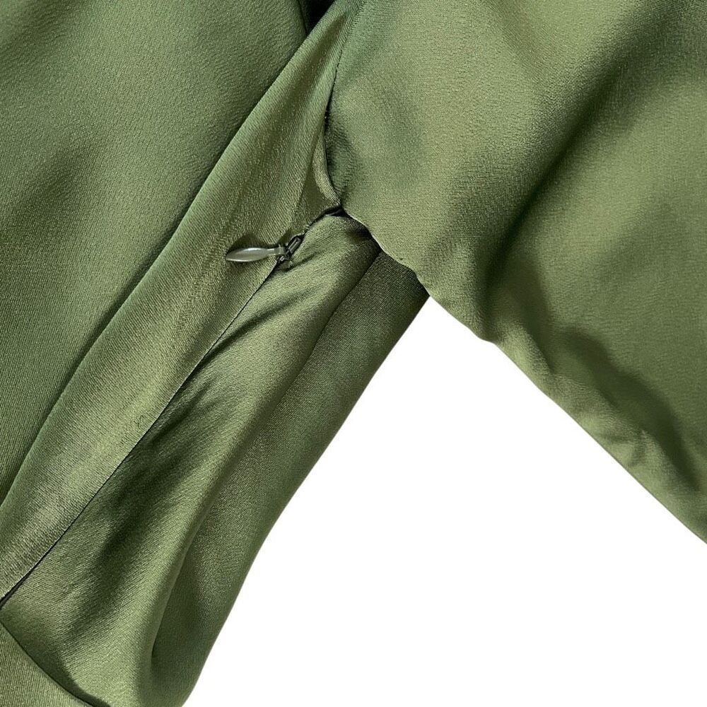 SIMKHAI Cameron One Shoulder Mini Dress In Nori 4 - Picture 10 of 11